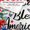 4th of July Floral Garden Flag God Bless America USA Double Sided 12x18 Inches for Outside Small Burlap Patriotic Independence Memorial Day Holiday Yard Decoration CF1776-12